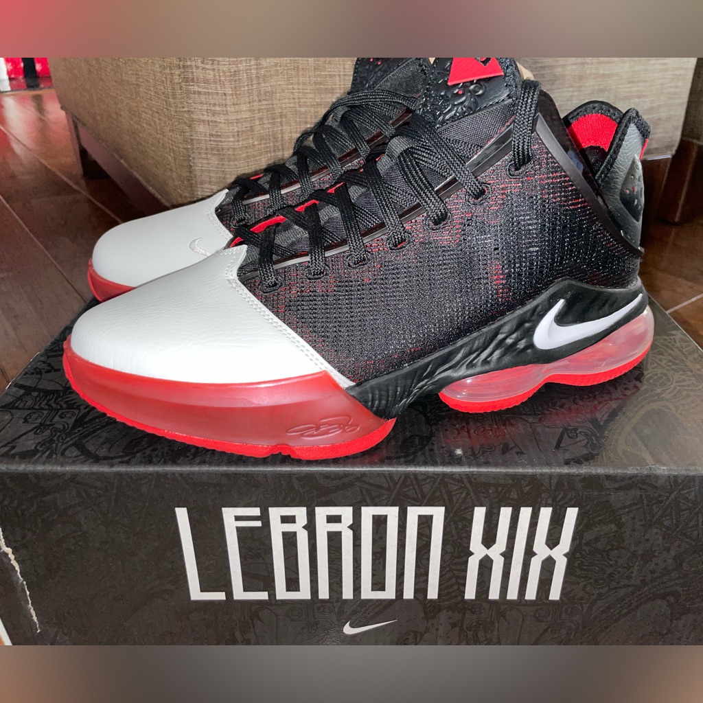 Nib Nike Lebron Xix Bred Black University Red Basketball Dh1270 001 Size 11